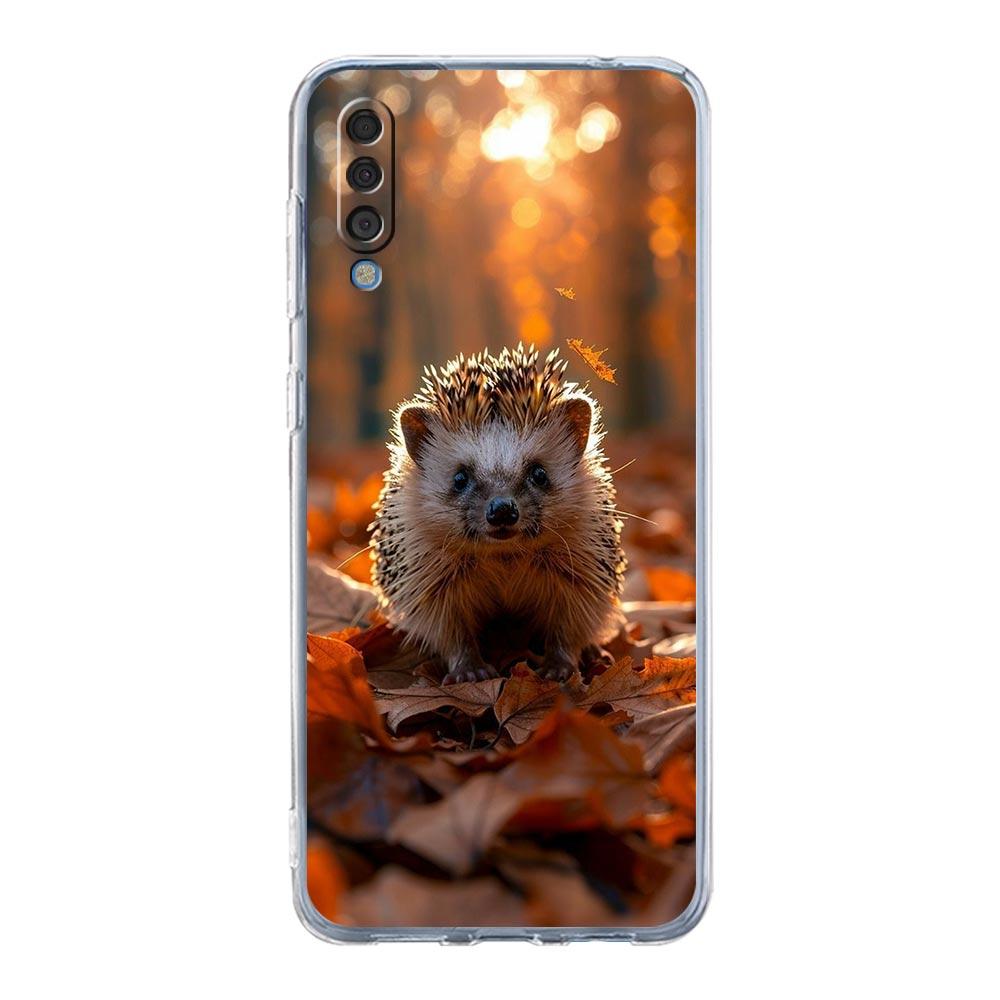 Phone Case For Samsung A56 A36 A26 A16 A14 A12 A22 A32 5G A34 A42 A52 A54 A50 A70 A40 A20S A04S A06 Cover Cute Little Hedgehog