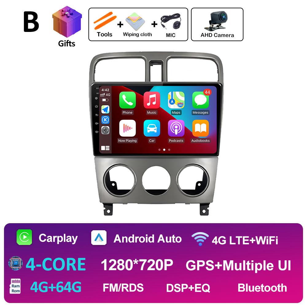 For Subaru Forester SG 2002 2001 2002 2003 - 2008 Wireless Carplay Android Auto Car Multimedia Video Player DSP Stereo Head Unit