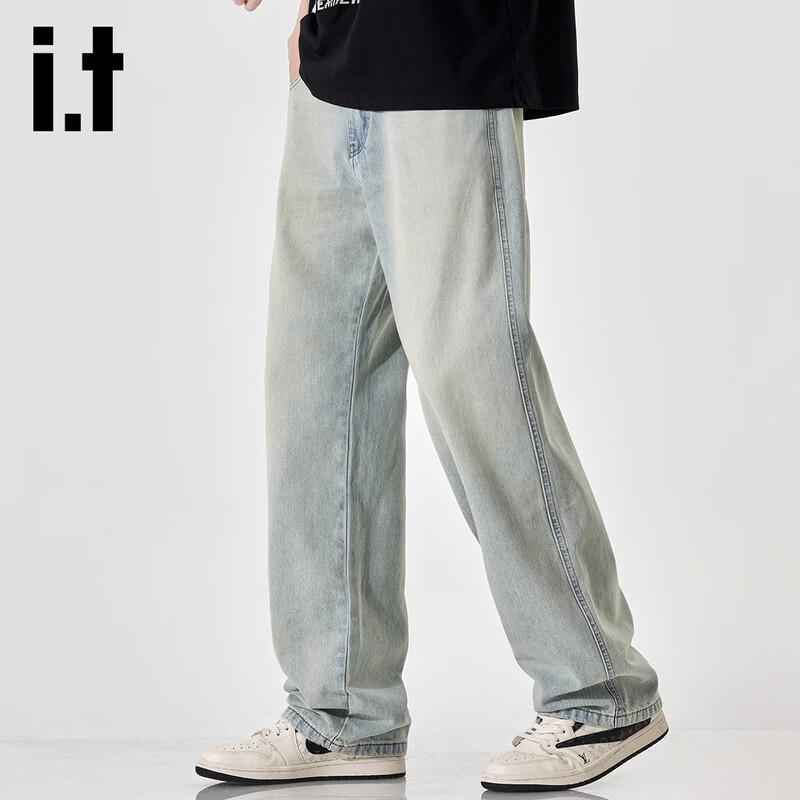 Izzue IT Men's Street Style Straight-Leg Jeans