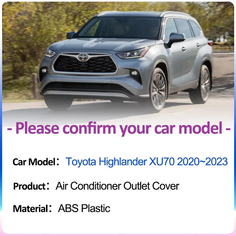 Air Outlet Cover for Toyota Highlander Kluger XU70 ~  Under Rear Seat Car Conditioner Ventilation Exhaust Accessorie