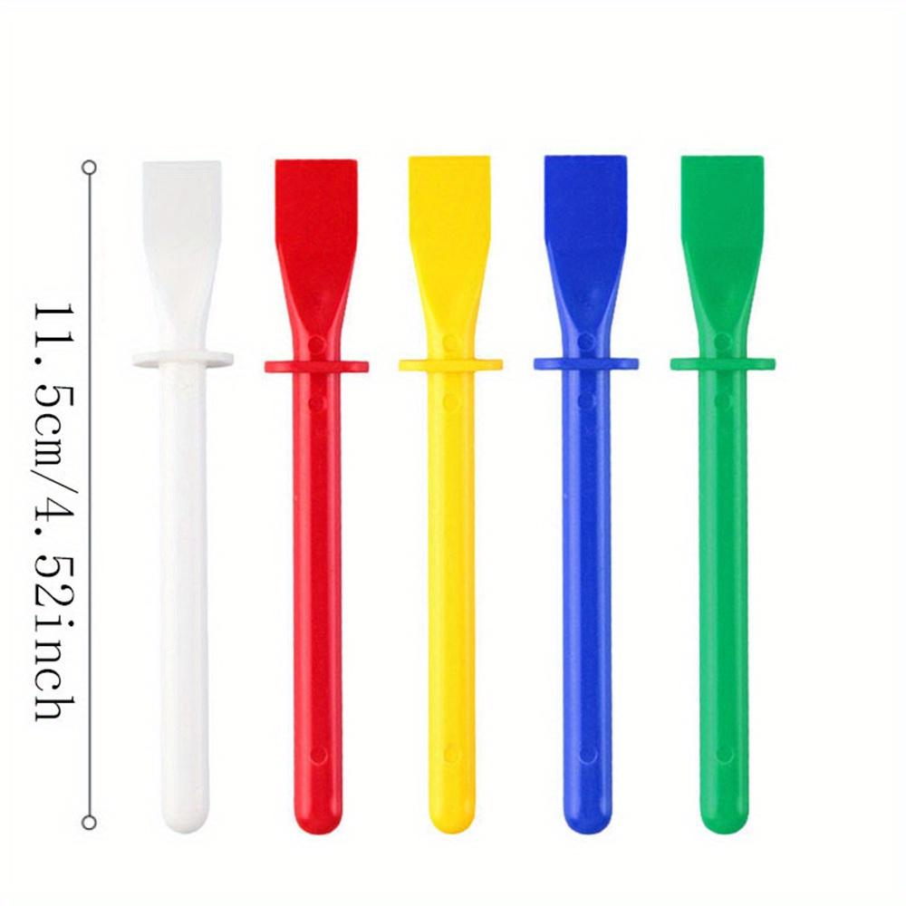 10pcs Leather Glue Spreader PP Glue Brush Handheld Portable Cleaner for Wallet Leather Wallet Handicraft Crafts Making Supply