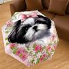 1PC Dog Flower Umbrella-8-Rib Reinforced, Automatic Open, Lightweight & Durable, Cute Fashion Accessory for Outdoor-T178