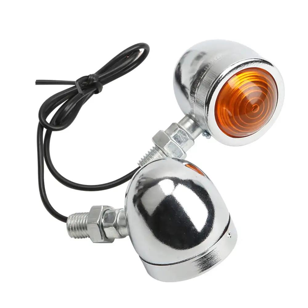 2Pcs Universal Motorcycle Turn Lamp 12V Signal Light LED LED Flashing Light Indicators Blinker for Kawasaki Suzuki Yamaha