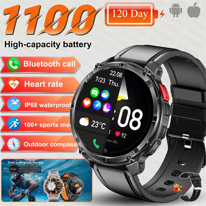 New T-Rex3 Ultra 1100mAh Battery Smart Watch GPS Track Compass IP69K Waterproof Sports tracker Outdoors Military Smartwatches
