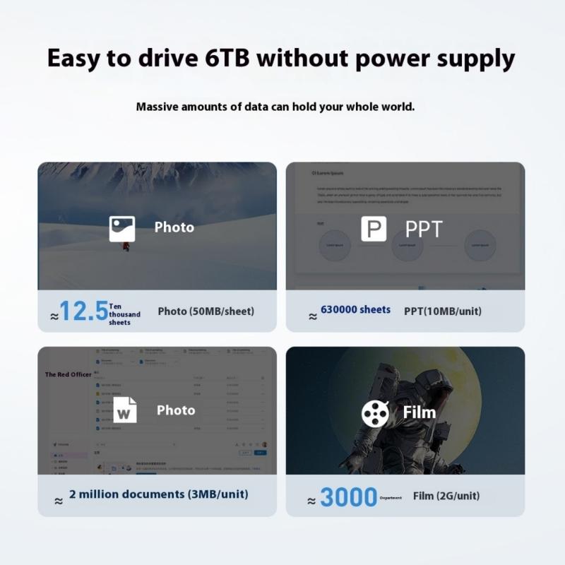 USB3.0 2.5inch Externally Hard Drive Enclosure Easy Installation Hard Drive Disk Box Enclosure 5Gbps Data Transfer