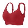 Seamless Wireless Bra for Women Comfortable Stretchy V Neck Soft Full Coverage Pullover Bralette with Wide Straps