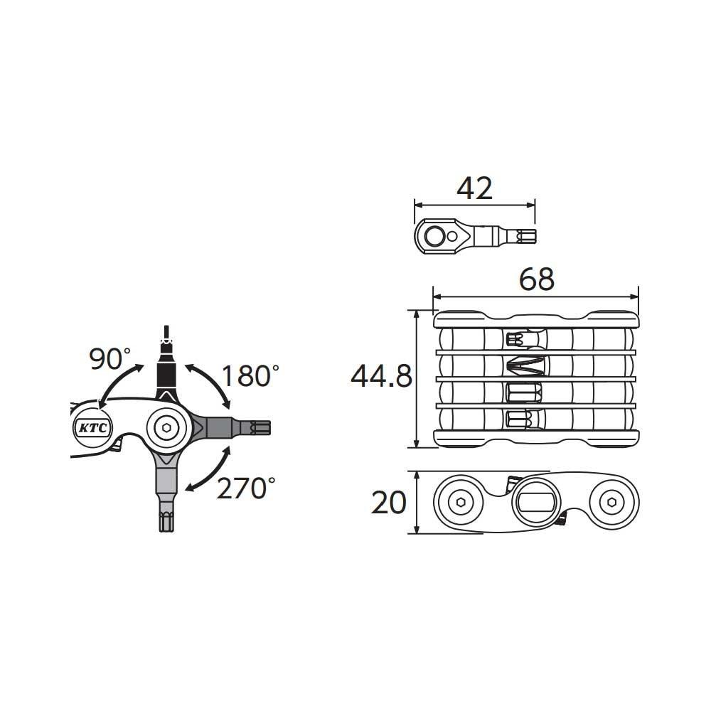 Kyoto Machinery Tools Multi Tool 8 System HLM08 (KTC)