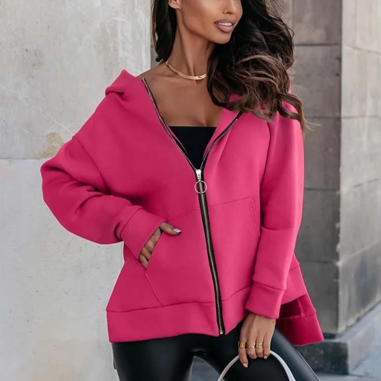Autumn Winter Casual Oversized Women's Cardigan Hooded Sweatshirt Irregular Zipper Y2k Hoodie Harajuku Solid Goth Women Hoodies