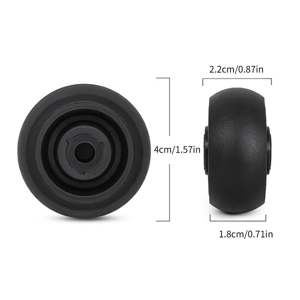Easy To Install Travel Luggage Replacement Wheels for Shopping Carts Suitcases