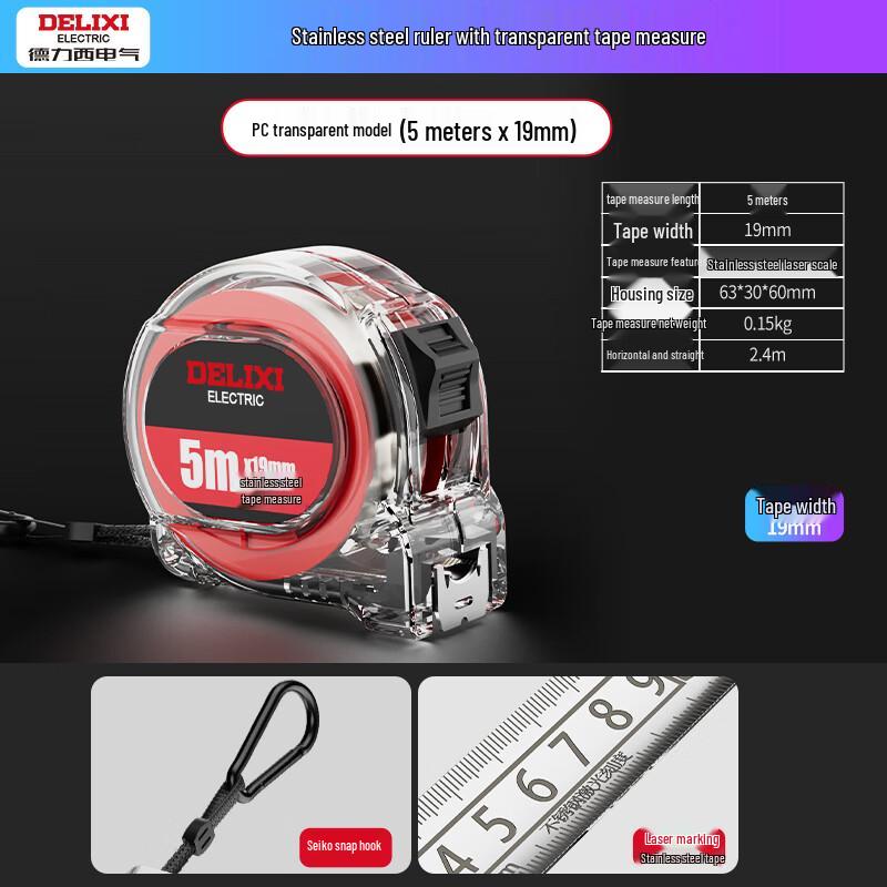 Delixi Stainless Steel Tape Measure