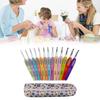 13Pcs Crochet Hook Metal Crochet Needle for Crocheting Yarns Ergonomic Handle Crochet Hook Set Crochet Needle Set