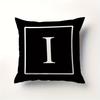 Minimalist Letter Pillow Cover Single Alphabet Print Cushion Case Personalized Initial Decor Pillow for Home  Dorm