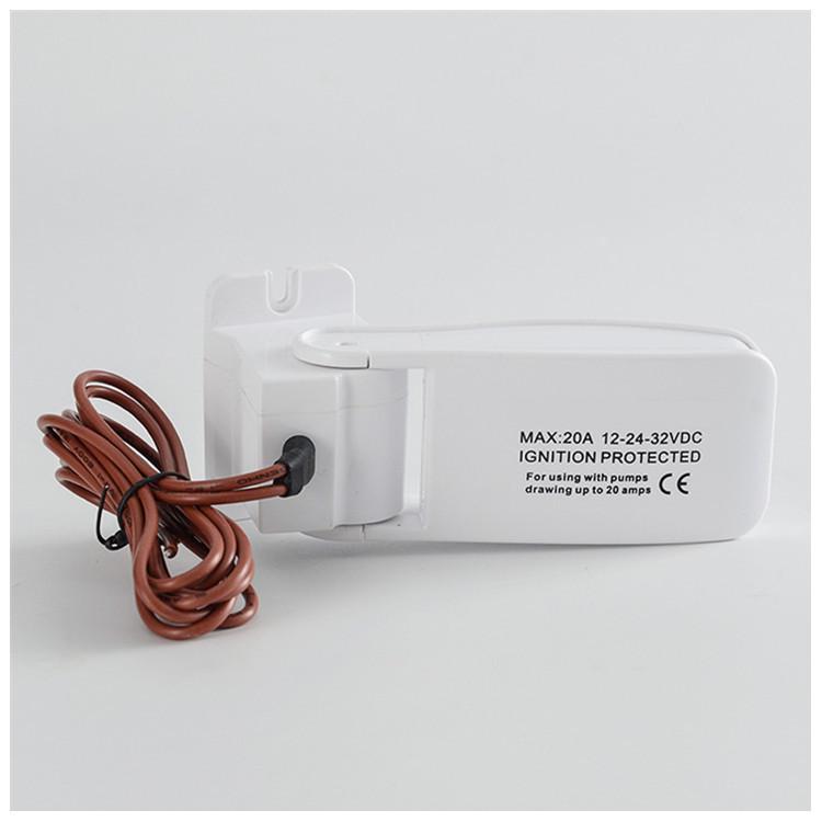 Compact Marine Bilge Pump Float Switch for Water Level Control