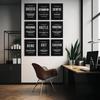 9Pcs Motivational Wall Art pirational Quote Canvas Painting Success Entrepreneur Phrases Wall Decor Positive Affirmation Poster Prints for Bedroom
