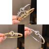 18k Gold Plated Zircon Keychain Bracelet For Women Fashion Jewelry Gift