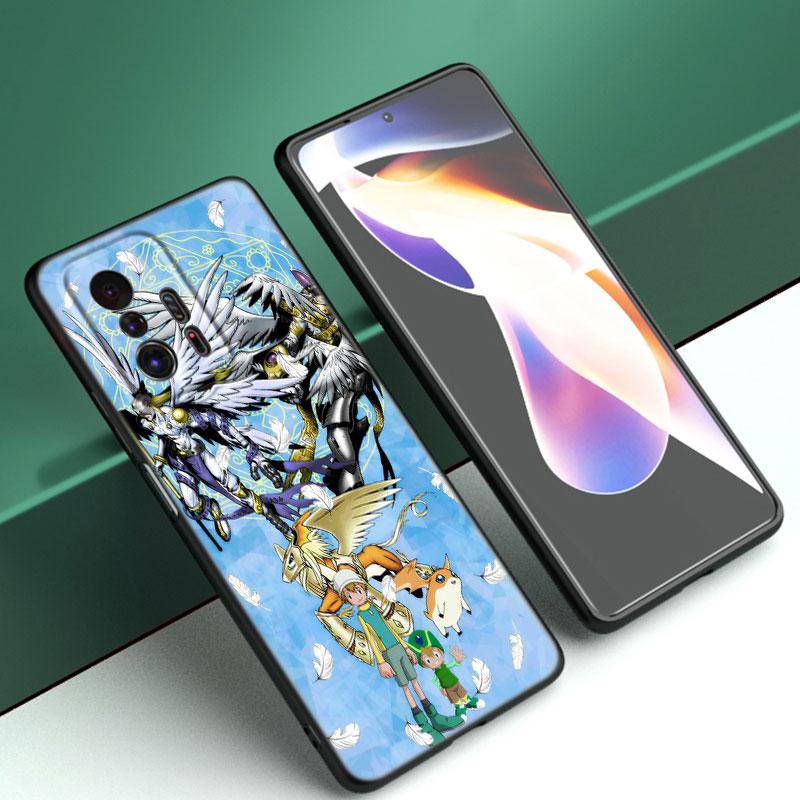 

Digital Monster Digimon Black Phone Case For Xiaomi Mi 9 SE 8 10 10T 11 12 13 Lite 9T 11T 12S 12T 13T 14 Pro 5G NE 11i 12X Xiaomi 12(12S) Pro