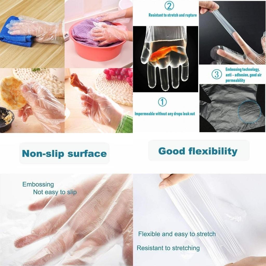 Reliable 1000pcs Clear Disposable Gloves With Eco-friendly Food Grade Material