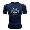 Men's Quick Dry Compression Athletic T-Shirt, Stylish Thorny