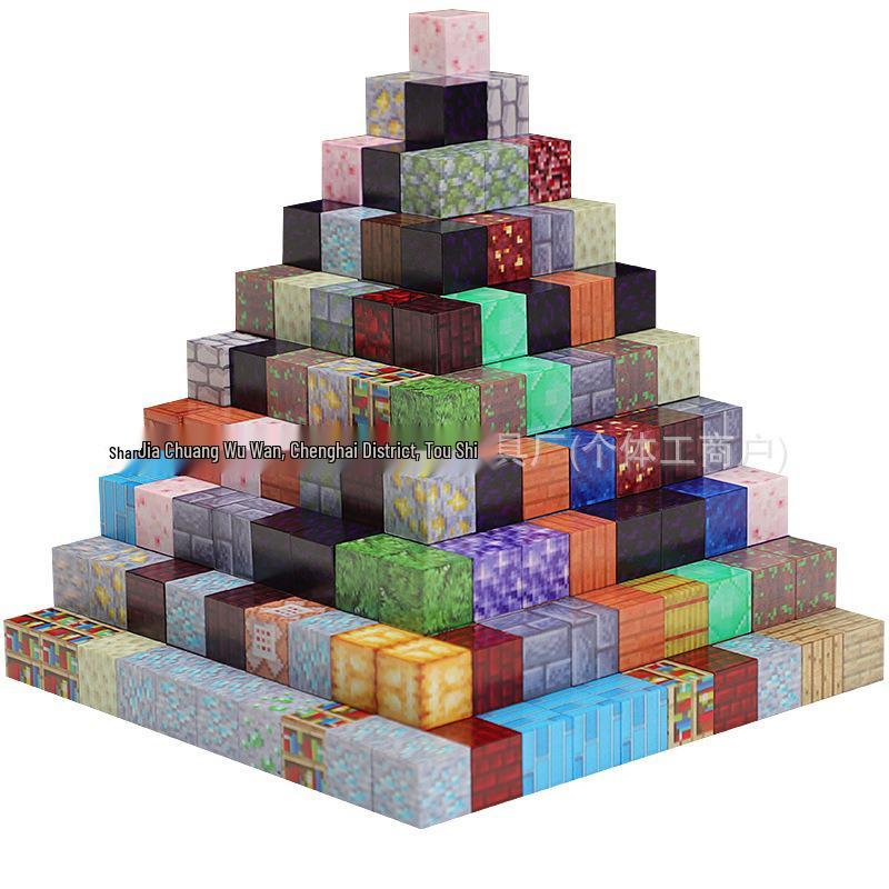 Minecraft Magnetic Building Blocks - Children s Educational Construction Toy Set