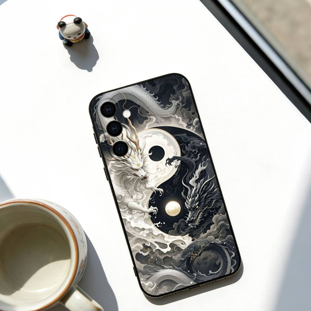 Sacred Dragon Phone Case For Samsung Galaxy A73,A72,A71,A70,A53,A52,A51,Others Soft Black Cover