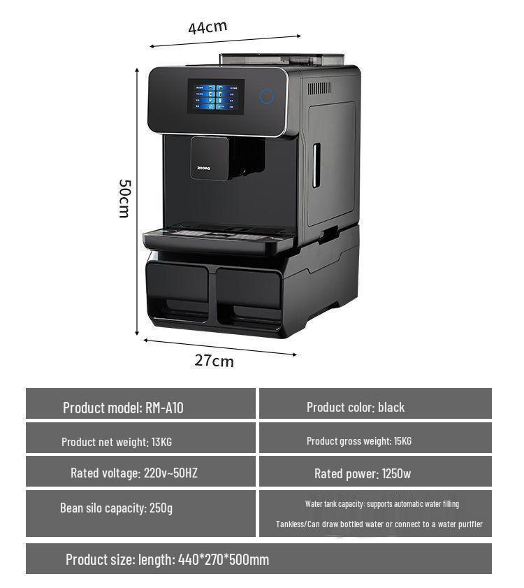 A10s Fully Intelligent Coffee Machine for Commercial, Office, Hotel, and Home Use