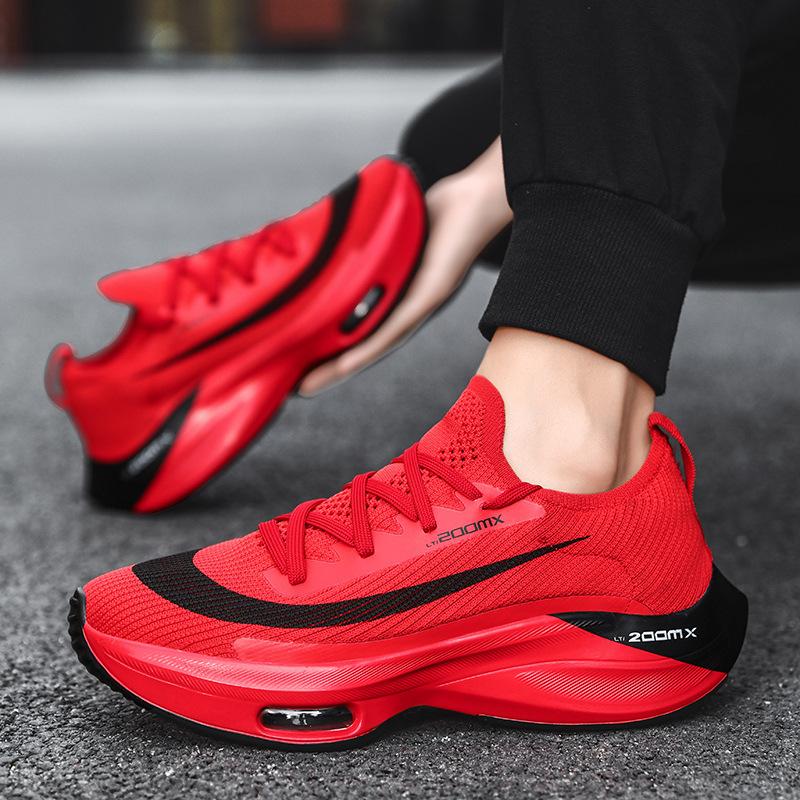 Jesienne buty do biegania męskie w dużych rozmiarach 46, lekkie, z amortyzacją poduszką powietrzną, buty sportowe do maratonu, buty dla par