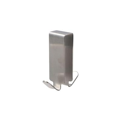 Silver Stainless Steel Double Side Hooks Punch Free Drilling Free Shower Door Hook Hanging Waterproof Towel Hooks Bathroom