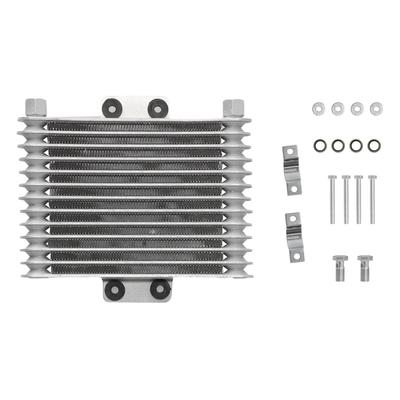 Radiator Engine Oil Cooler Aluminium Alloy Silver Universal for Automobile Motorcycle 125CC 250CC