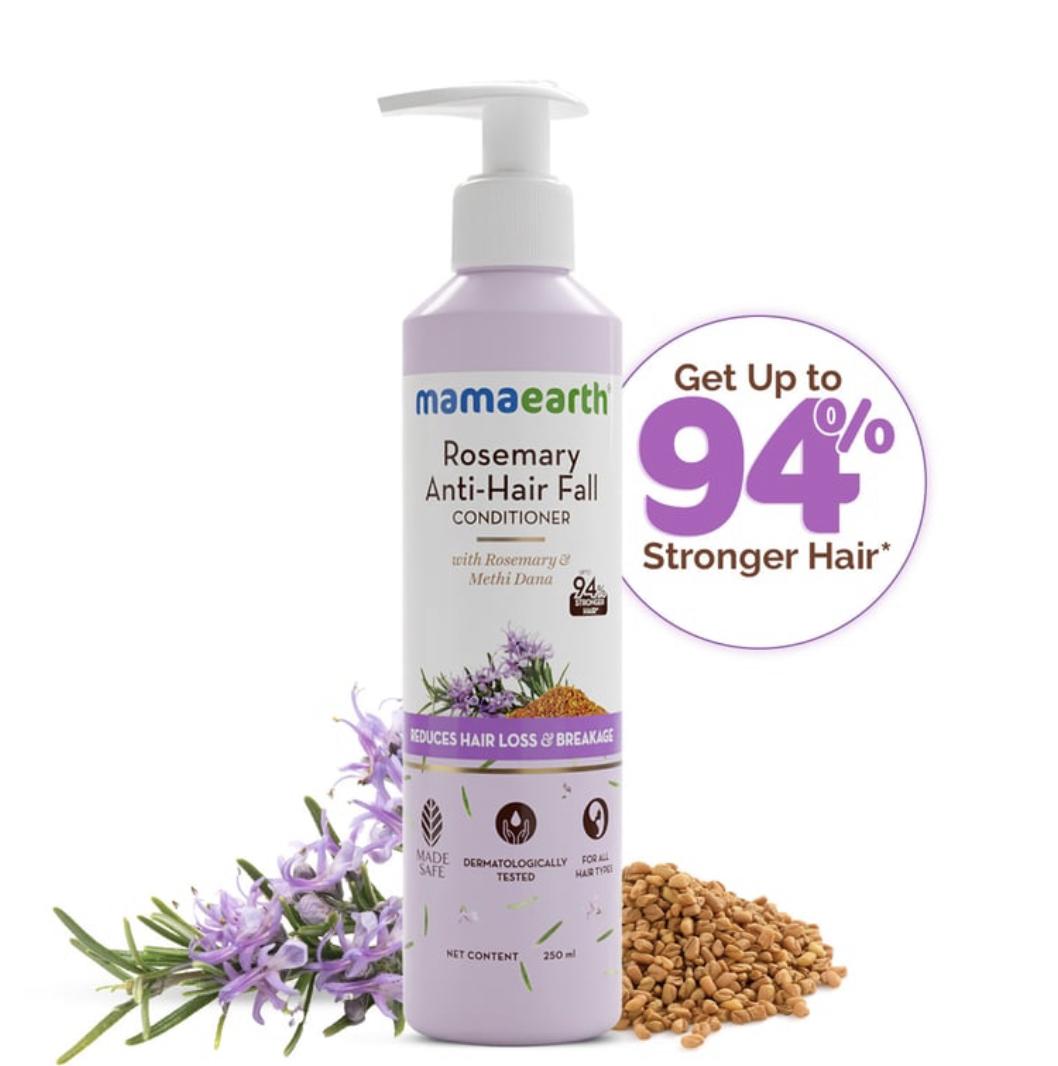 

Mamaearth Rosemary Anti-Hair Fall Conditioner with Rosemary & Methi Dana for Reducing Hair Loss & Breakage - 250 ml