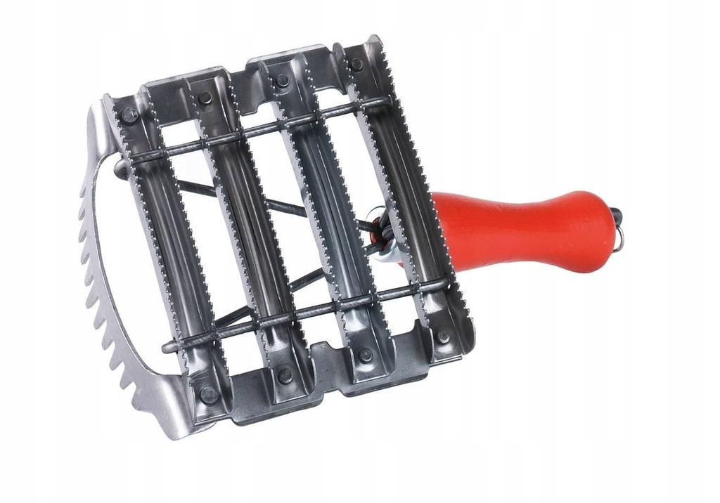 Metall-Striegel für Rinder Pferde, mit Zinken, 12 x 12,5 cm, KERBL