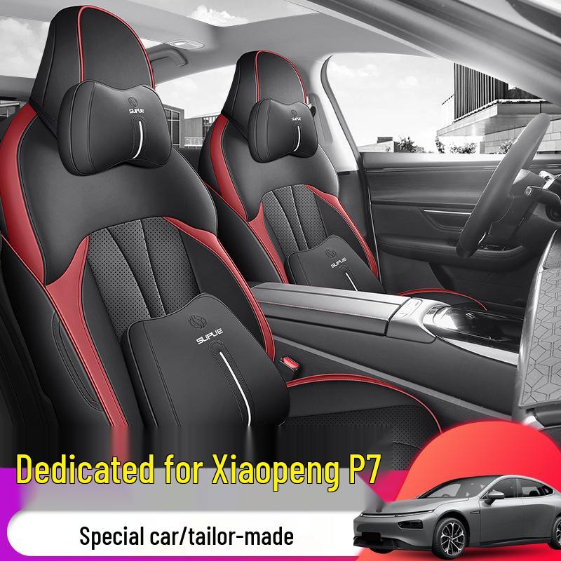 DJGY XPeng P7 Autositzkissenbezug - Sportleder, Ganzjahresmatte