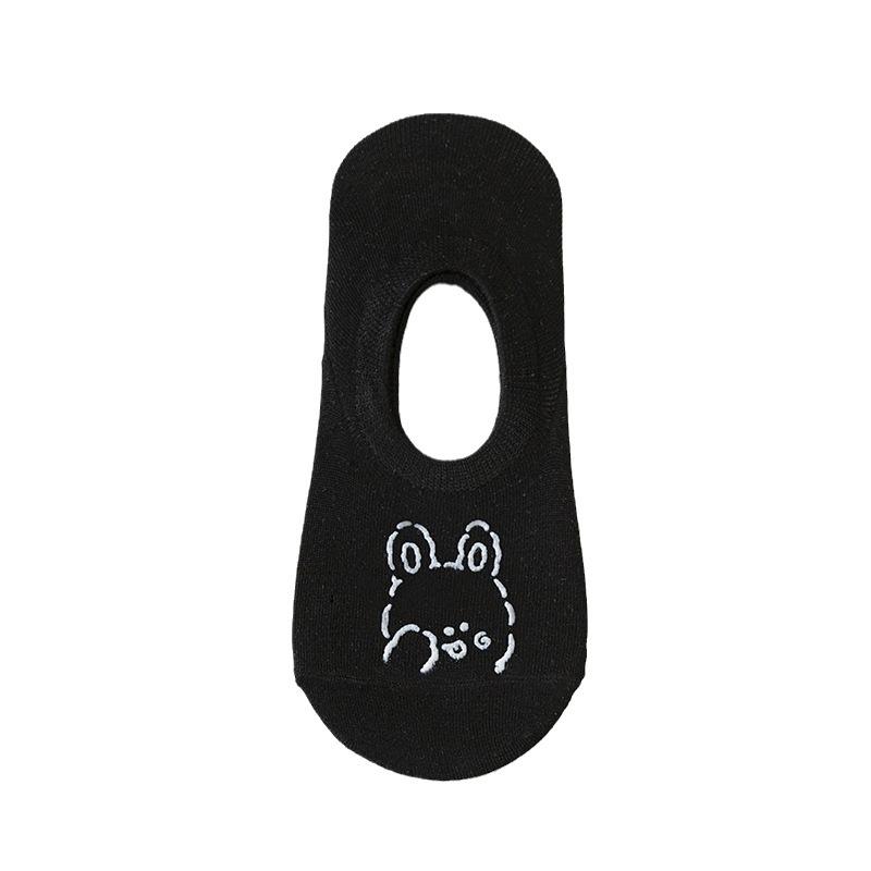 Women's Summer Thin Shallow Mouth Breathable Silicone Non Slip Non Slip Heel Invisible Boat Socks