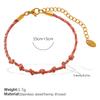 Fashion DIY pendant bracelet stainless steel gold-plated non-fading strawberry cherry necklace jewelry women