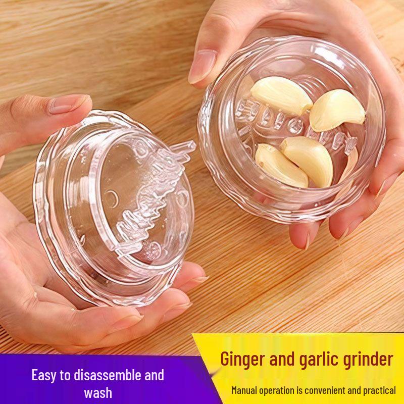 Rotating Garlic & Ginger Mincer: Manual, Efficient, Time & Labor-Saving Press Box