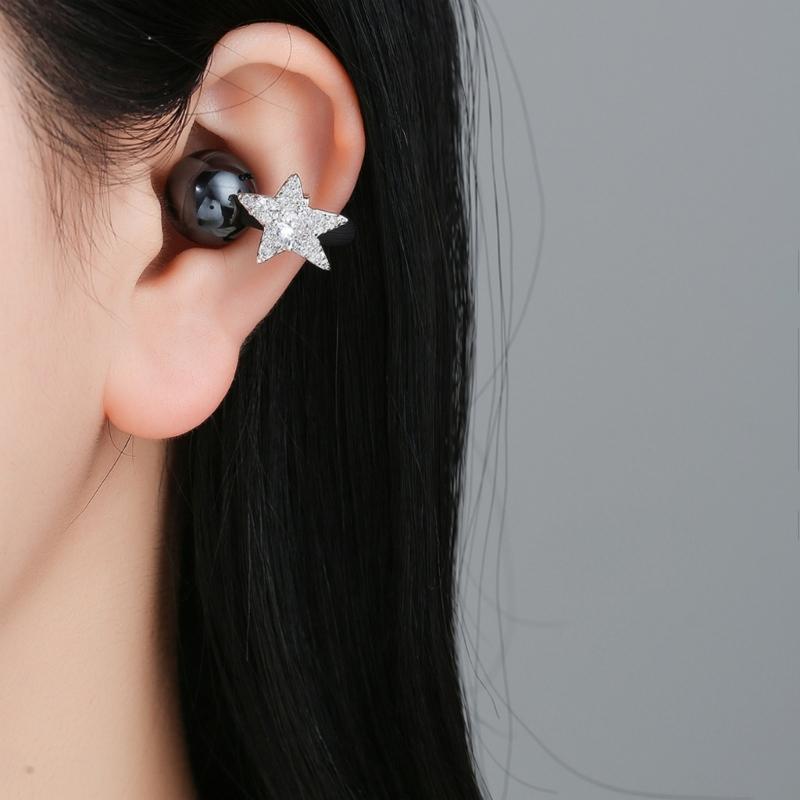 Sparkling Headphone Decoration Ear Clip Star Shape Earphone Decoration For Freeclip 1/2 Ear Clips Accessories