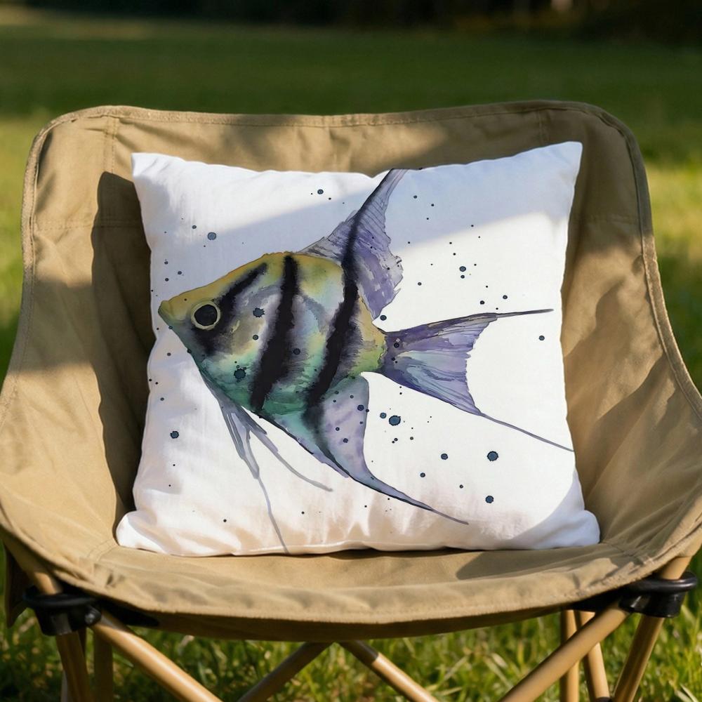 Sea Animal Turtle Coral Cushion Cover Soft Reversible  Durable Pillow Cover  MultiScene Use for Home  Car Daily Comfort