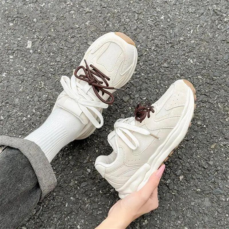 

Модная Стильная Дешевая Весенне-Осенняя Женская Обувь на Шнуровке в Распродаже Эстетичный Дизайнерский Роскошный Прогулочный 39 Легкий Y2k Мода Женская Обувь 40