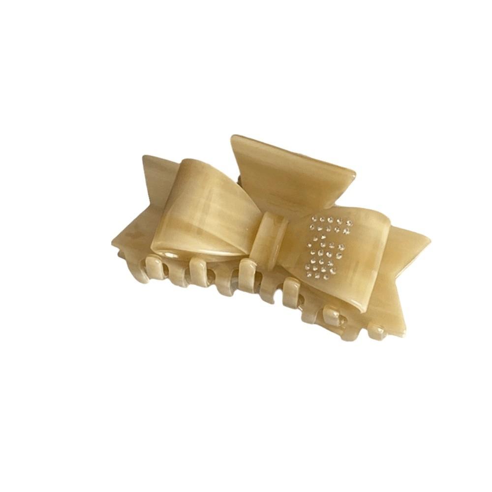 Korean Style Acetate Shark Clip Elegant Small Hair Clip Sweet Bowknot Hair Claw  Girls
