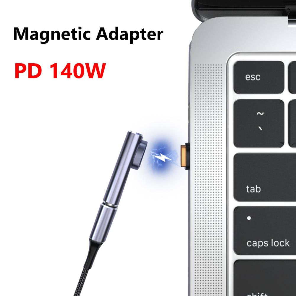 PD 140W Charger Connector 3 in 1 40Gbps Type-C Magnetic Adapter 8K 120Hz Fast Charging Converter Titanium Alloy for Mobile Phone