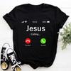 2023 Jesus Is King Letter Print Women T-shirt Christian Faith Hope Love Harajuku T Shirts Religion O-neck Tops Tees Streetwears