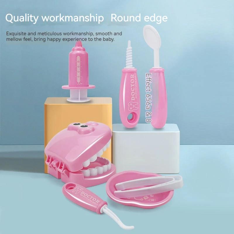 Children Montessori Toys Parent-Child Interaction For Girl Boy Dentist Check Teeth Model Doctors Role Play Baby Kid Learning Toy