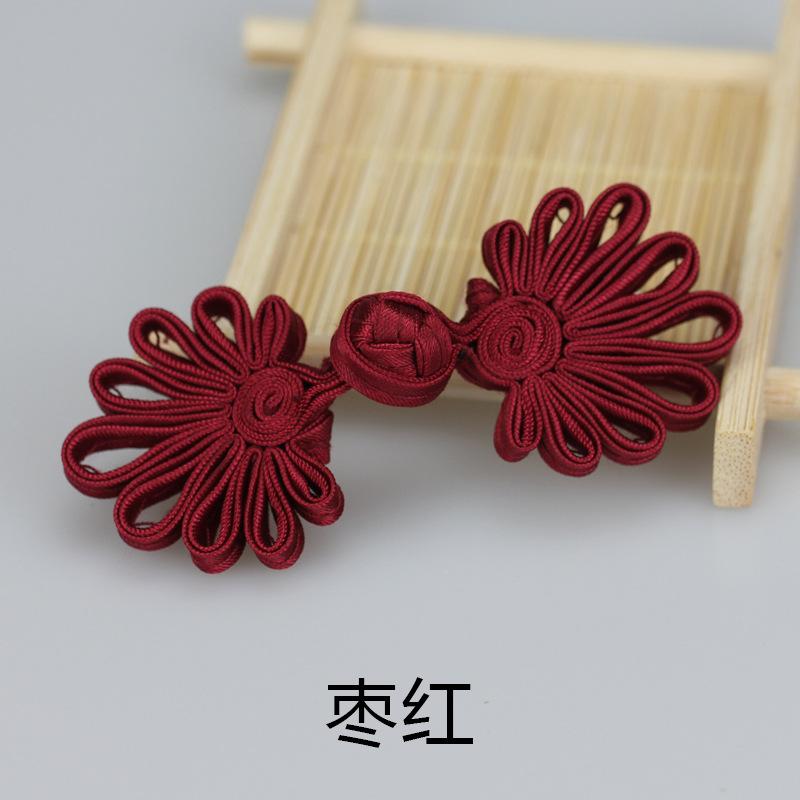 5 Pairs Fashion Flower Chinese Frog Closure Buttons Knot Fastener Sewing Handmade Craft DIY Cheongsam Cloth Button