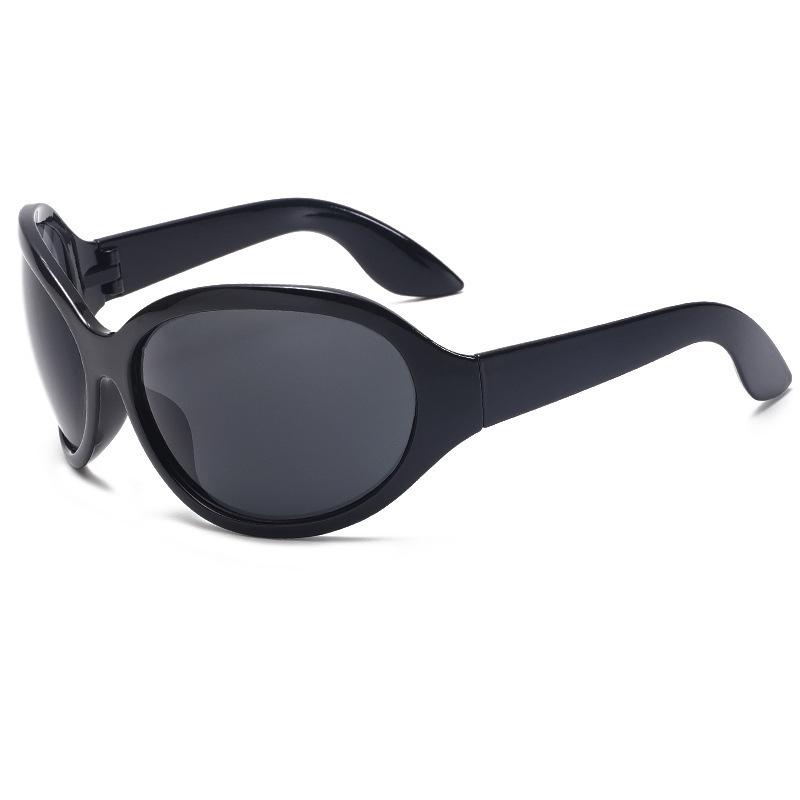 New cross-mirror personalized fashion sunglasses oversized frame cycling travel general sunglasses