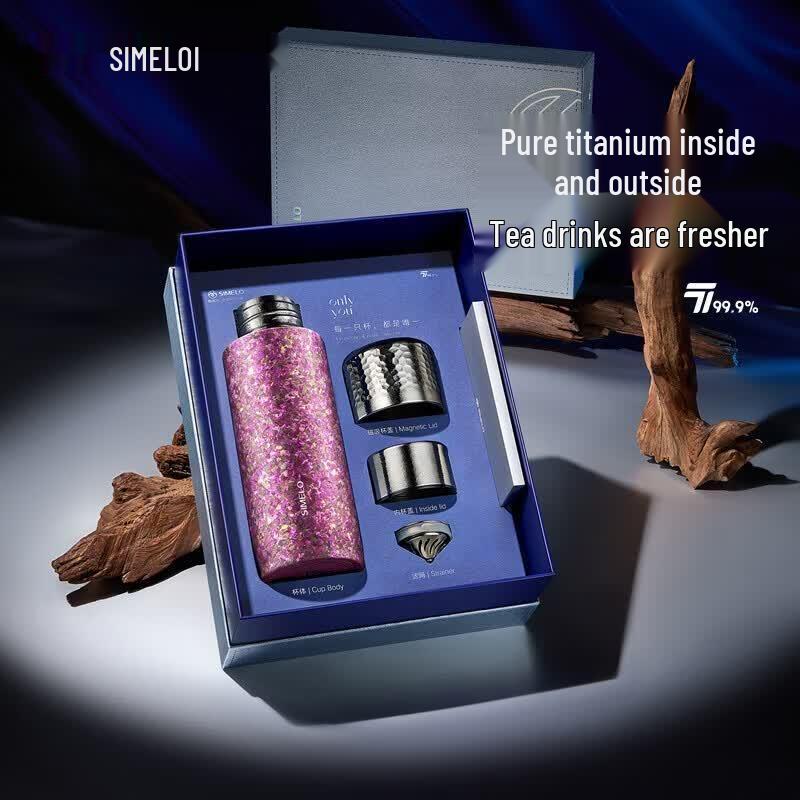 SIMELO Pure Titanium Tea Infuser Tumbler