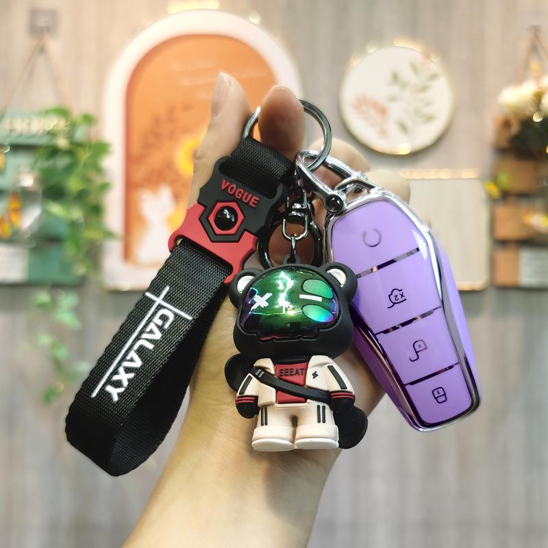 Car Key Cover for BYD Models: Qin Plus, DMI, Dolphin, Song Plus/Pro, Han EV, Tang, Yuan - Unisex