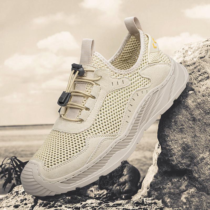 

Мужские кроссовки Лето 2024 Новые сетчатые дышащие спортивные повседневные туфли с сетчатой поверхностью Подростковый тренд Универсальная мужская спортивная обувь 44
