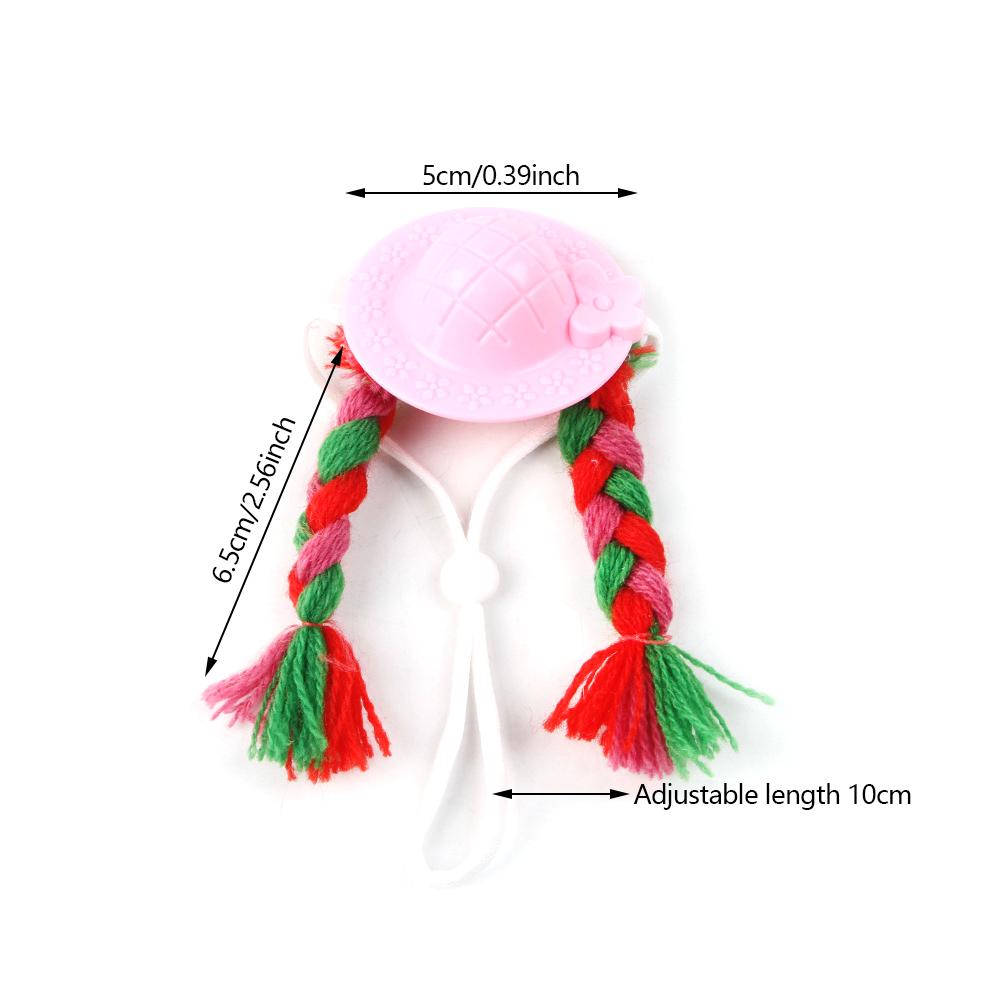 Niedliche Mini-Kappe Kleine Haustiere Dekoration Hut Hamster Papagei Meerschweinchen Geflochtene Haare Hüte Puppenzubehör Haustiere Party Kostüm Kappen