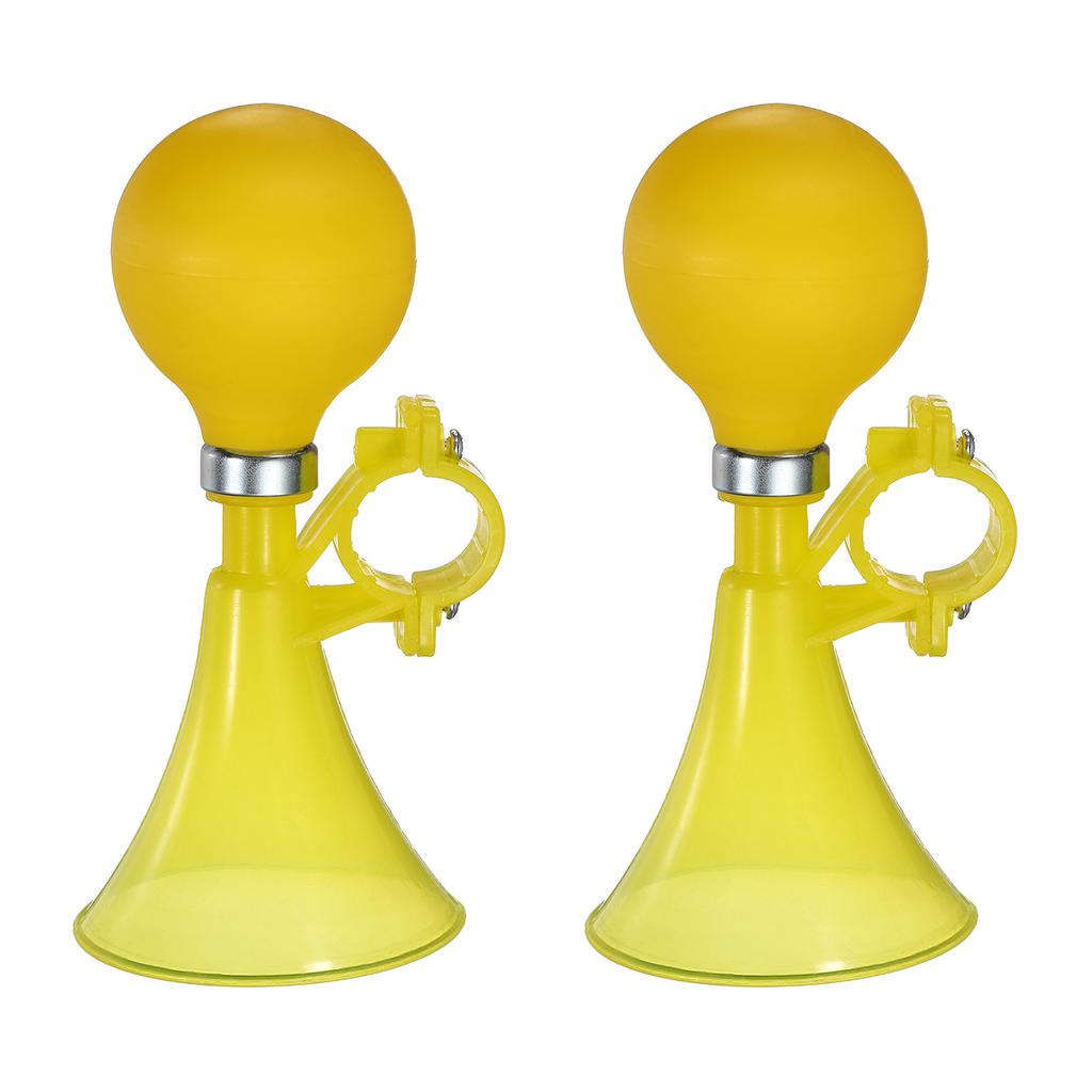 Uxcell 2 Pièces Klaxon de Vélo Klaxons à Air Pour Sécurité W Air Squeeze Poignée en Plastique Trompette Guidon Sonnette Forte de Vélo Route/Montagne/Vélos/Trottinettes