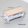 Miniature Dollhouse Furniture Set: TV Cabinet & Coffee Table Ornaments