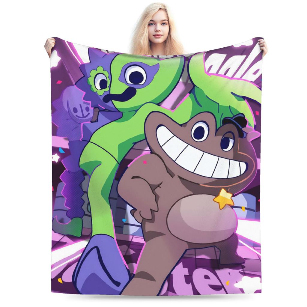 Bittergiggle Garten Of Banban Blanket Gaming Flannel Throw Blanket Summer Air Conditioning Printed Soft Warm Bedspreads